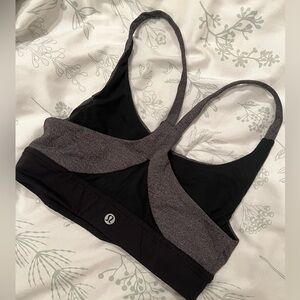 GRAY XS/S LULULEMON SPORTS BRA Y BACK DETAIL